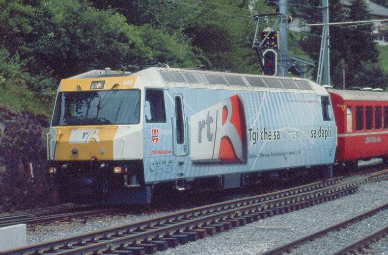 Ge 4/4 III   644 Savognin
Werbung: Radio Rumantscha
15.07.04 Filisur