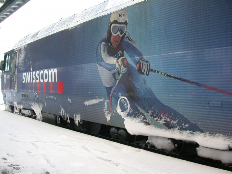 Ge 4/4 III 648  Susch  in Chur. (17.12.2005) 