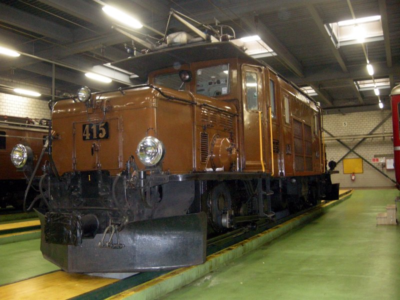 Ge6/6l 415 am 14.9.08 bei der Unescofeier im Depot Samedan.(Gelnde war ffentlich zugnglich)
