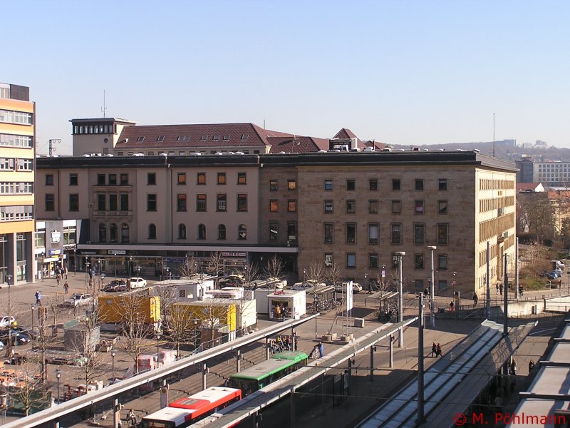 Gebude der ehemaligen Bundesbahndirektion Saarbrcken am 19.02.2008