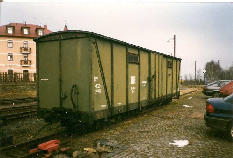 Ger�tewagen im Januar 1999 in Bertsdorf.