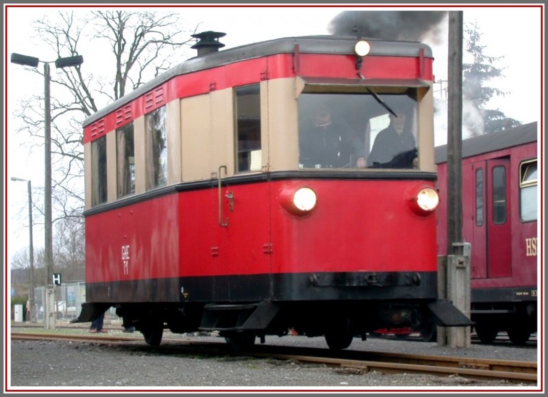 GHE T1 startet zur Fahrt nach Gernrode. (14.12,2006)