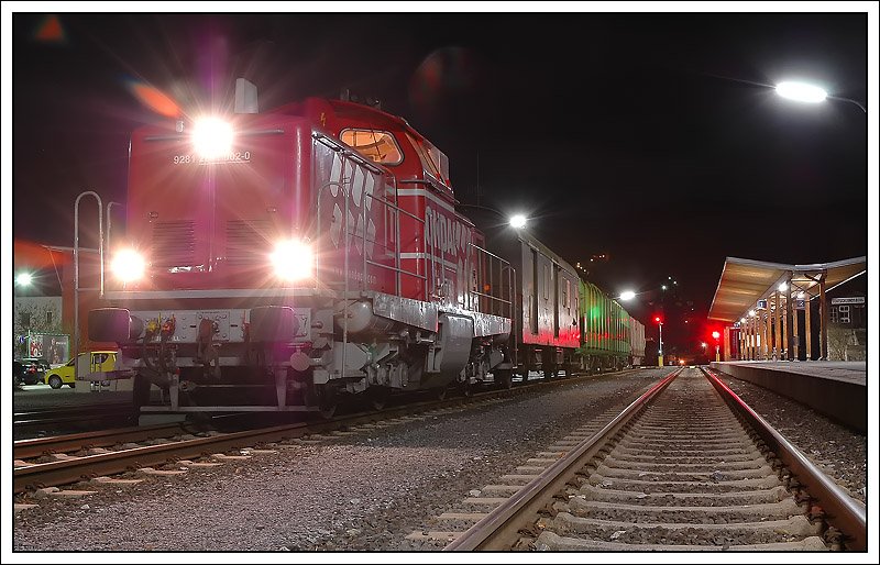 GKB 1100.2 mit dem VG 71382 vor der Rckfahrt von Deutschlandsberg nach Graz am 14.3.2008.