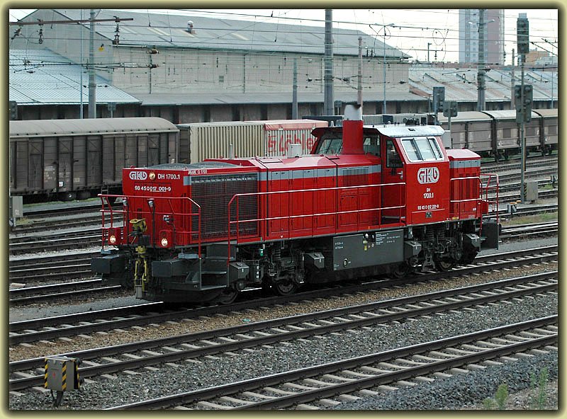 GKB 1700.1 am 15.8.2006 bei der Abfahrt in Wien-Matzleisndorf als Lokzug nach Graz. Grund der berstellung waren die laufenden Instandhaltungsarbeiten der sich die Maschine regelmigen Abstnden unterziehen muss.