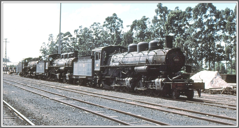 Gleich drei Mallets sind hier abgestellt, Nr 206. 284, ?. (Archiv 04/1981)