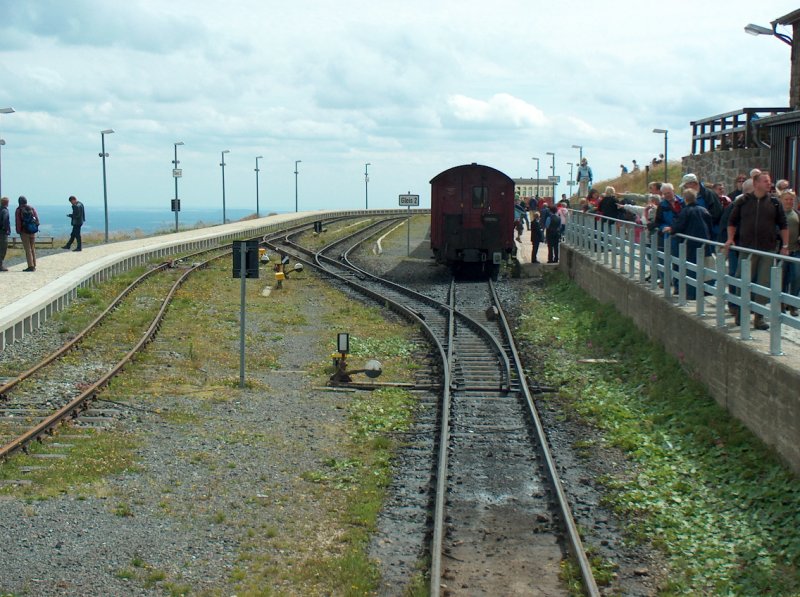 Gleisanlagen der HSB auf dem Brocken; 11.08.2008