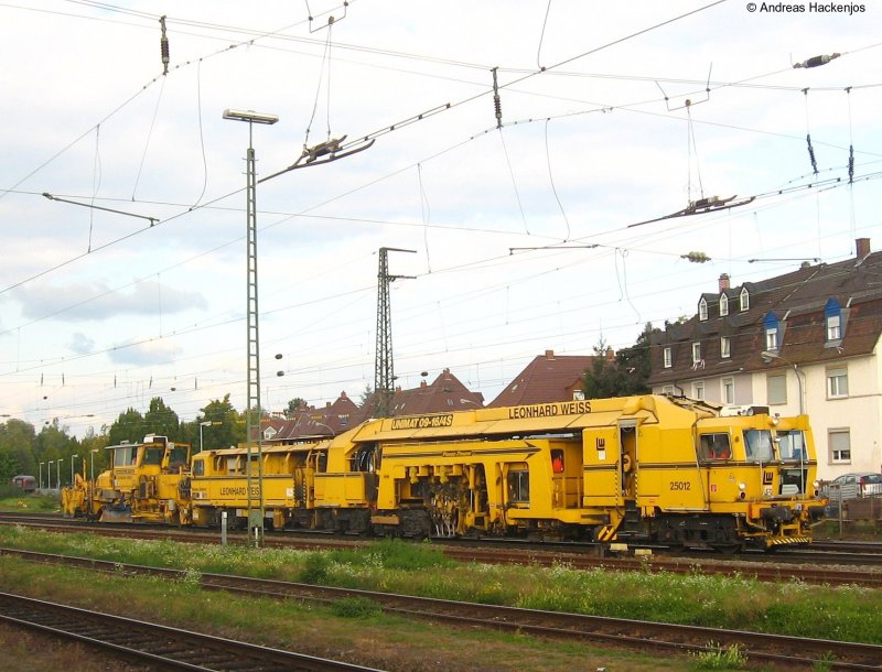 Gleisstopfexpress von Leonhard Wei bei der Durchfahrt Offenburg 26.9.08 (kein DSLR Bild)