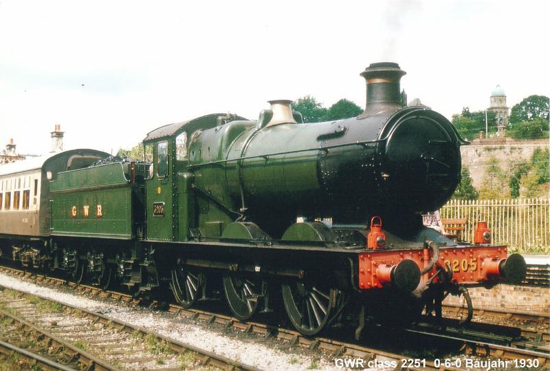Great Western Railway class 2251 Baujahr 1930 Lok fr den gemischten Dienst mit Innentriebwerk Museumsbahn Severn Valley Railway 1986

