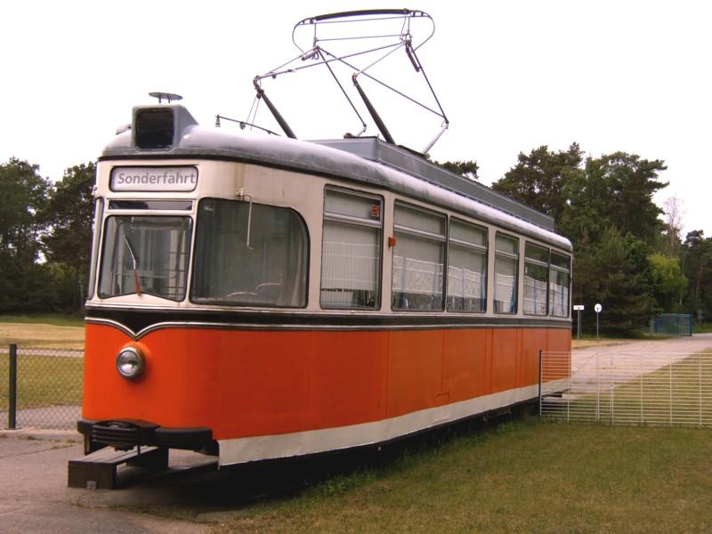 Groraum- TW der Berliner Verkehrsbetriebe als Kasse in Prora, 17.06.06