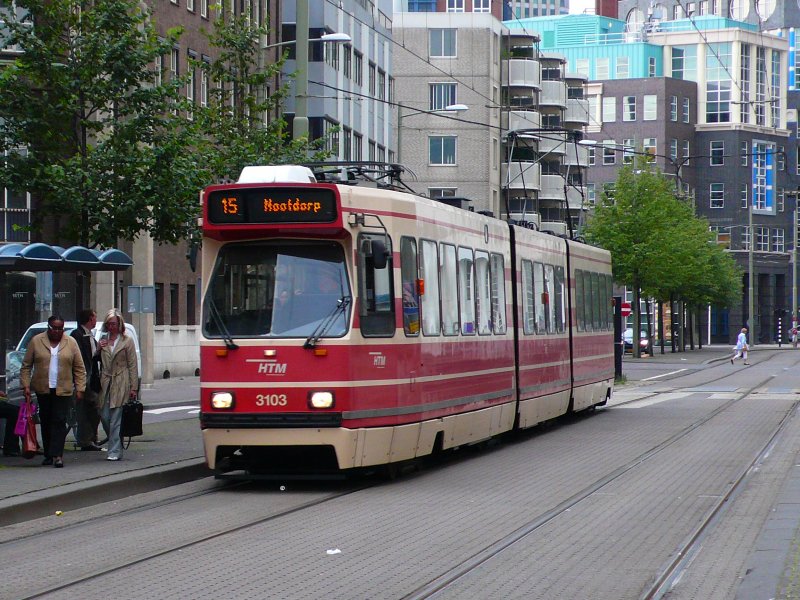 GTL 3103 bei der Haltestelle Kalvermarkt am 21.07.09