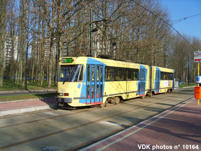 Gtw 7761 am Endhaltestelle  Marius Renard  am 4. Februar 2007