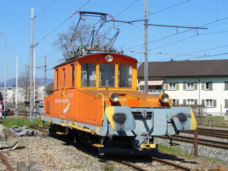 Gterlok Ge 4/4  126 .. Abgestellt in Langenthal am 06.04.2007