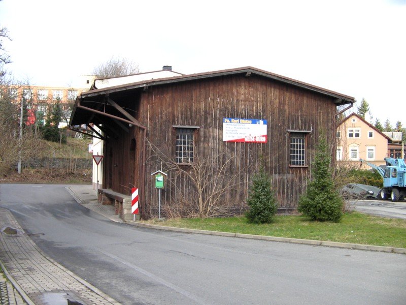 G�terschuppen des Bahnhof Gelenau, 10.03.07
