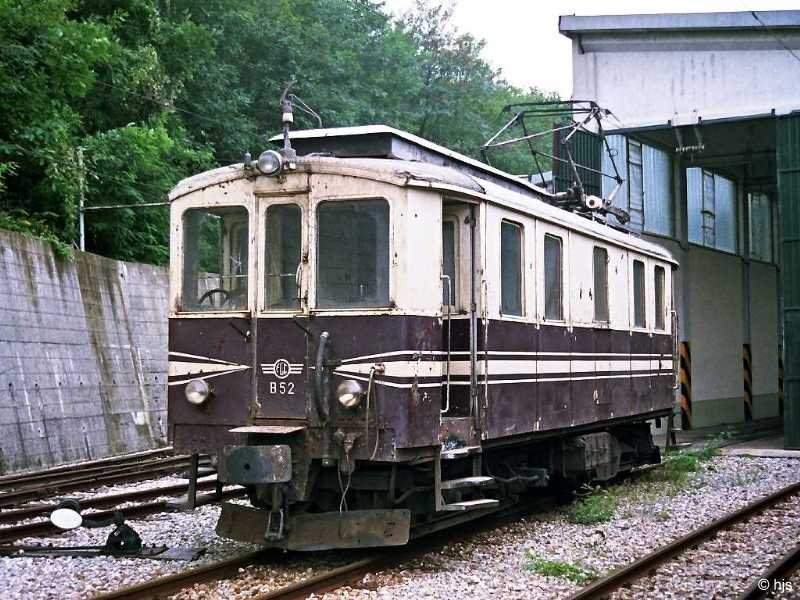 Gtertriebwagen B 52 (Bj. 1929, ex Fleimstalbahn) in Casella Deposito (9. September 1989)