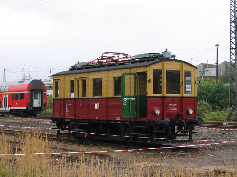 Gütertriebwagen ET 188 521 ex Kleinbahn AG Schleiz - Saalburg GT1 zum Saisonausklang im Gelände des BW Dresden-Alstadt - 03.10.2005
