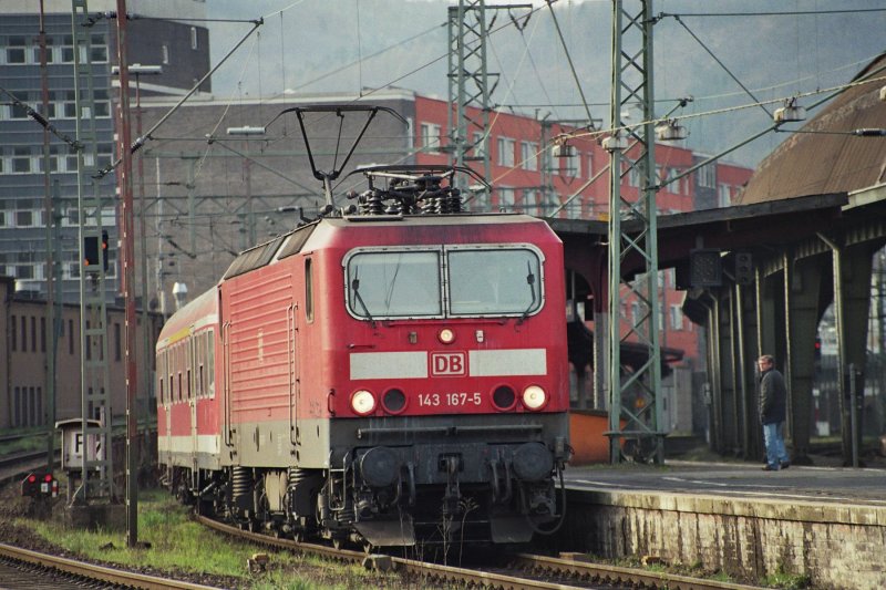 Hagen Hbf 05.04.2007 Ruhr-Sieg-Bahn nach Siegen (143 167-5)