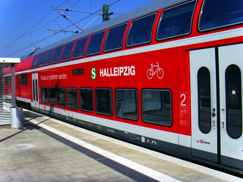  HALLEIPZIG  - Fahrtzielanzeige oder Werbegag?, 02.04.2009