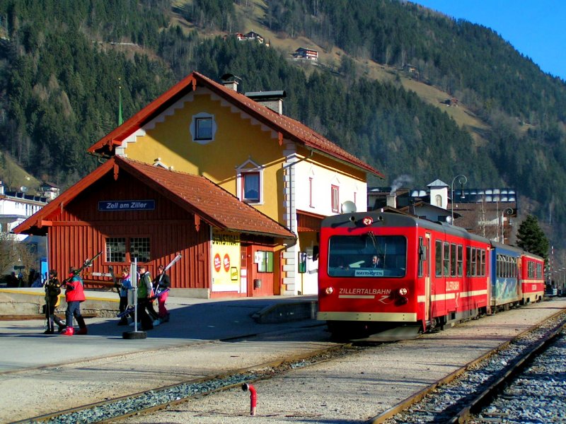 Halt im Bhf. Zell am Ziller; 080220