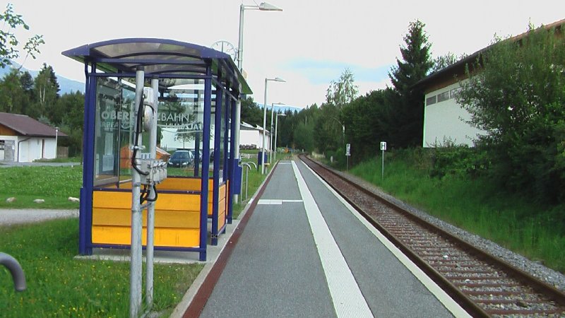 Haltepunkt  Arrach  an der Bahnlinie Cham - Lam der Oberpfalzbahn.