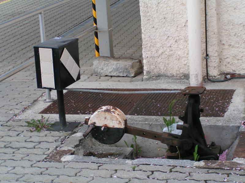 Handweiche mit  Gestnge  