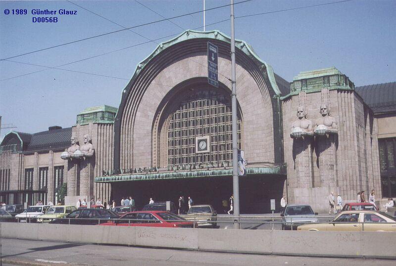 Hauptbahnhof Helsinki im Jahre 1989