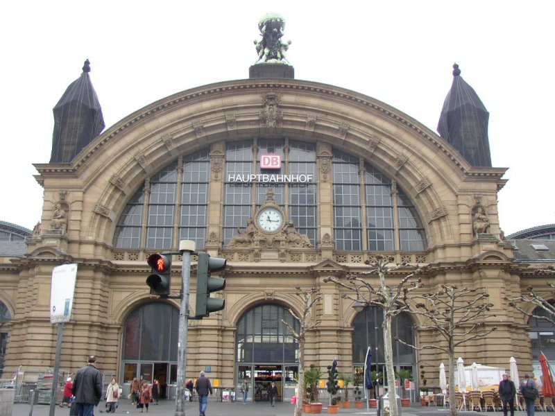 Haupteingang von Frankfurt am Main Hauptbahnhof am 28.01.08!!!