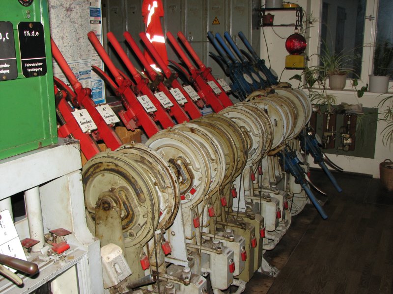 Hebelbank Stellwerk Neu-Ulm Gerlenhofen am 27.11.2006