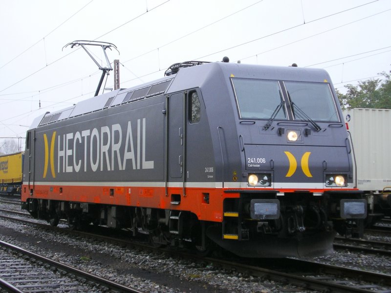 HectorRail E 241 006  Carlrissima  aufgerstet im WHE bergabebahnhof.(01.11.2008) 