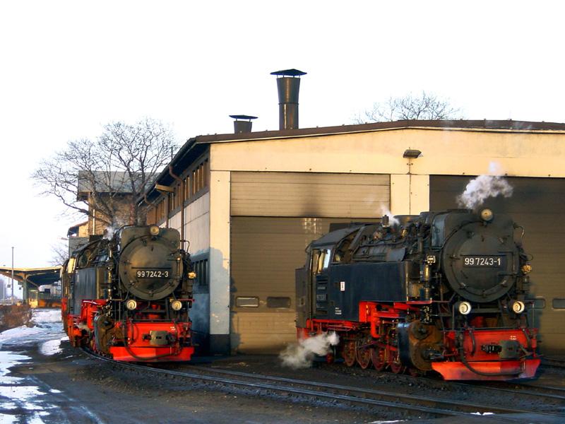 Hei abgestellt in Wernigerode, 22. Februar 2003