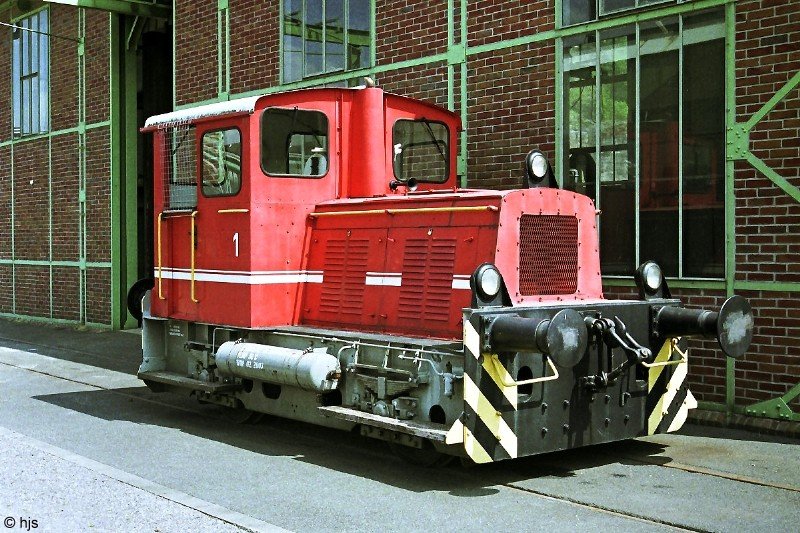 Henrichshtte Hattingen (Westflisches Industriemuseum): die betriebsfhige Lok 1 (Orenstein & Koppel 25386/1953) am 5. Juni 2007