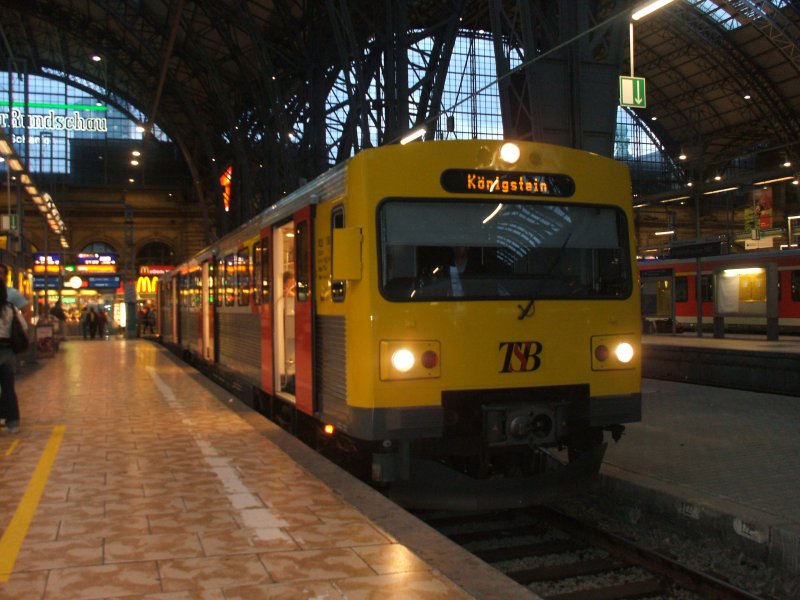 Hessiche Landesbahn (TSB=Taunussteinbahn) in Frankfurt Main HBF