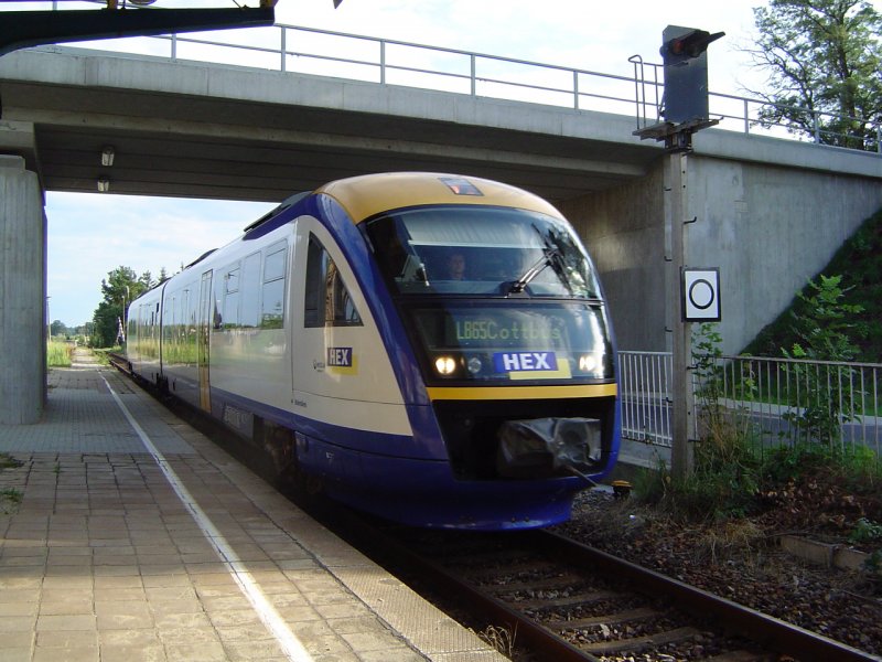 HEX (vorm. Lausitzbahn) VT 615 am 03.08.2008 in Horka