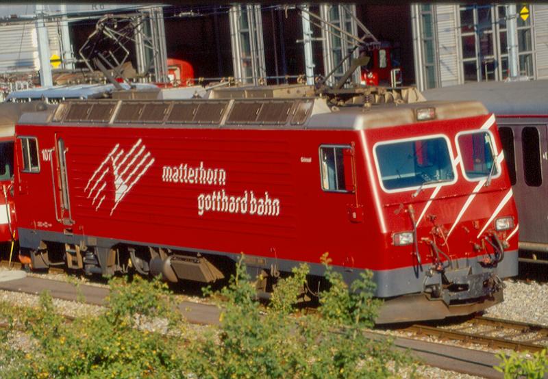 HGe 4/4 II  107
02.08.03 Glisergrund