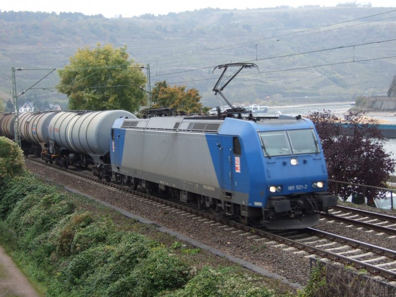 HGK 185 521 am 22.10.09 in Oberwesel