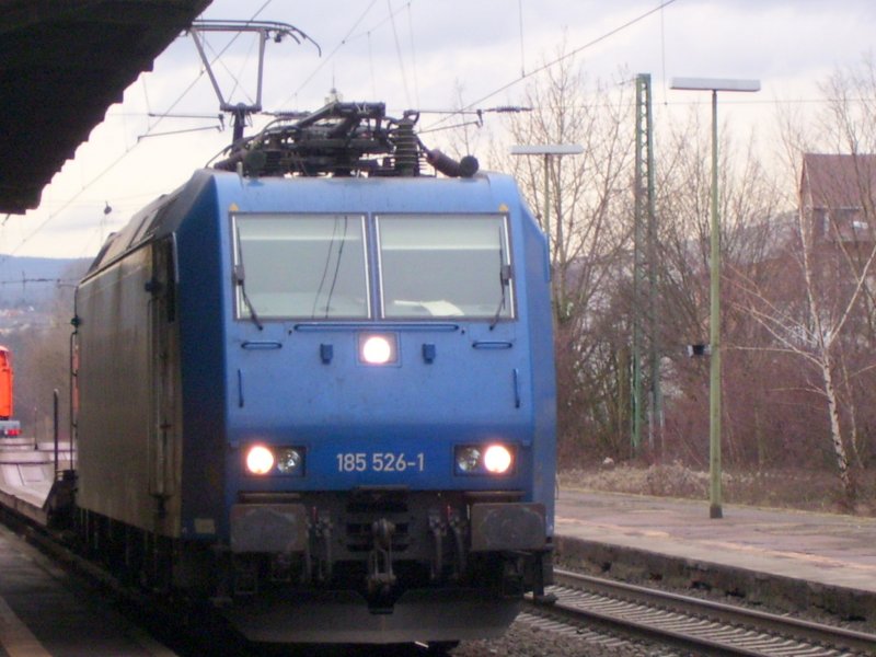 HGK 185 526-1  RSB LOGISTIC  mit einem Gterzug Richtung Mainz in Wiesbaden-Biebrich; 15.01.2008