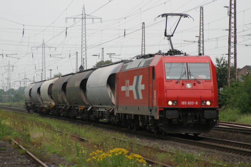 HGK 185 603 durchfhrt am 14.8.09 Ratingen-Lintorf