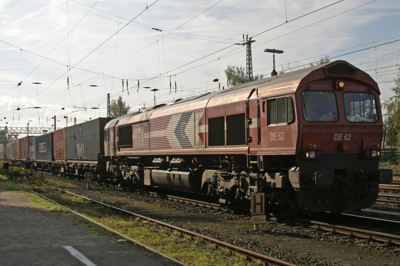 HGK DE 62 fhrt am 18.10.09 durch Duisburg-Entenfang