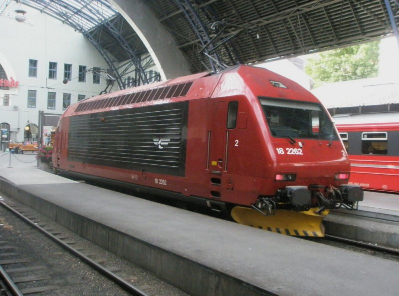 Hier 18 2262, abgestellt am 21.8.2009 in Bergen.