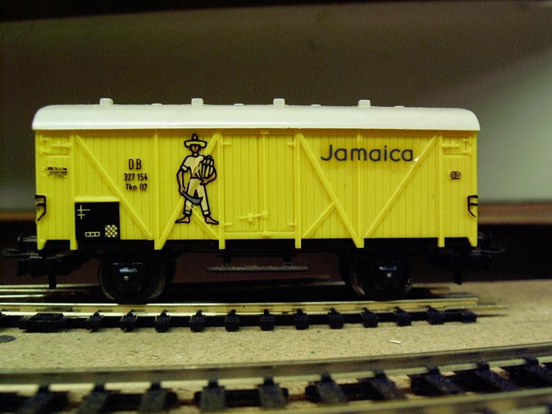 Hier ein Bananenwagen mit der Aufschrift Jamaica.