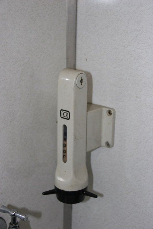 Hier kommt die Seife noch aus dem Drehspender. 03.04.2007