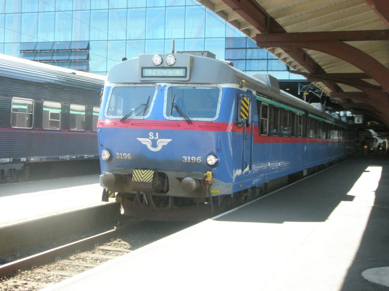 Hier eine RB nach Gteborg, dieser Zug stand am 18.8.2009 in Gteborg.