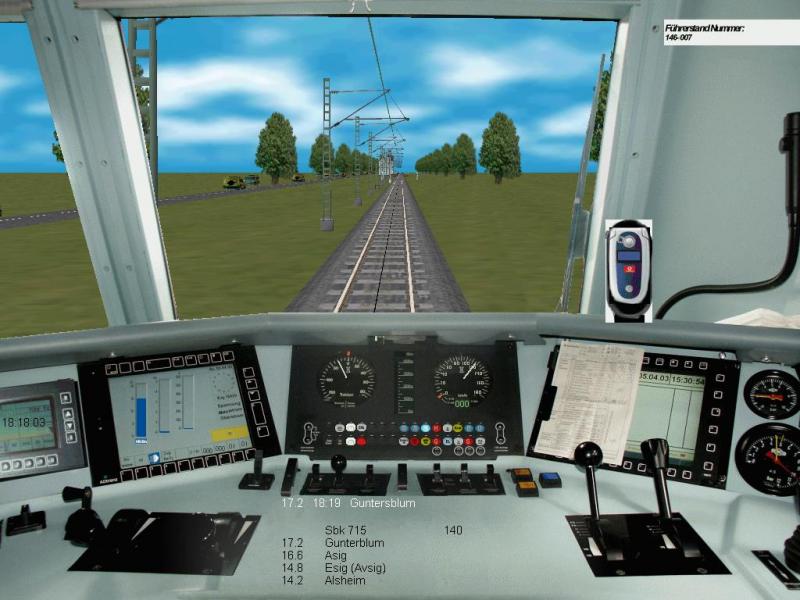 Hier sieht man die 146 von Markus Niessen die kurz vor Guntersblum ist. (Strecke ist von mir)