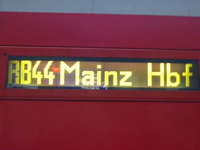 Hier sieht man die Auenanzeige eines Doppelstockenwagen der 3.Gattung.