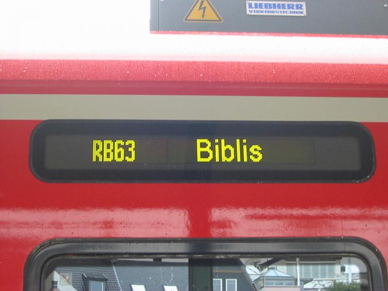 Hier sieht man die Auenanzeige einer ET425.4.