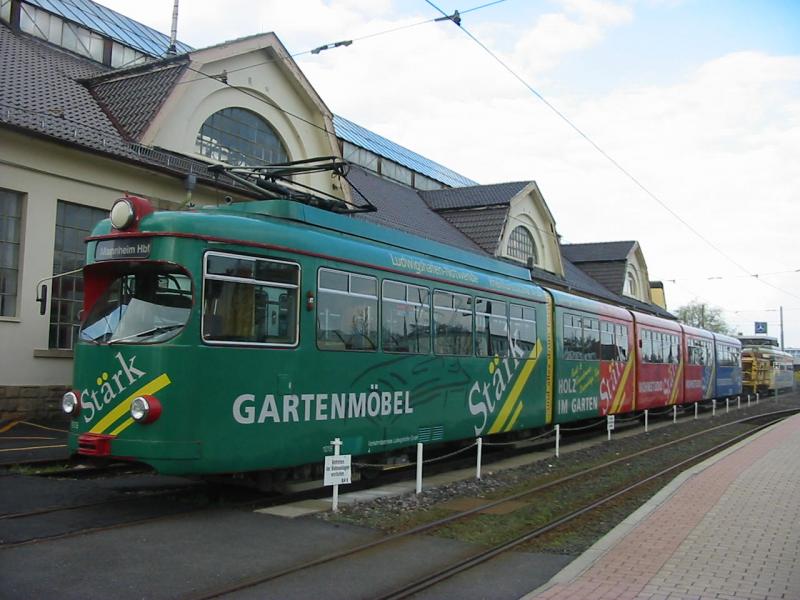 Hier sieht die Straenbahn in Bad Drkheim nher.