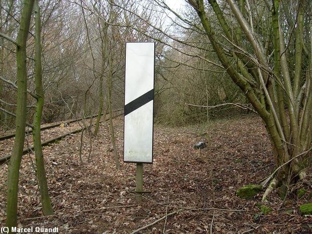 Hier ist eine der Vorsignalbaken fr das Einfahrvorsignal zu sehen.