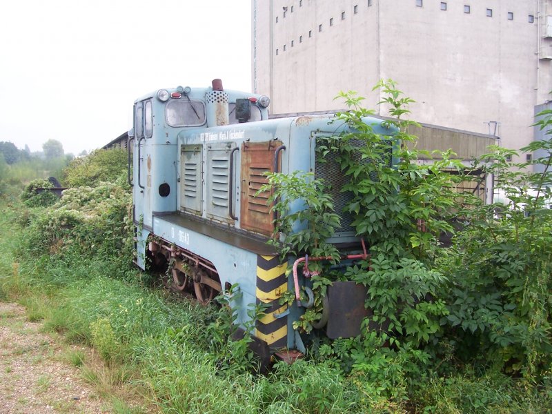 Hierbei handelt es sich um ein reines Sammlerstck der Museumsfeldbahn Leipzig- Lindenau (MFLL), da diese Lok anstatt 800mm, 900mm Spurbreite besitzt. Entsprechend fristet sie ihr Dasein im Hintergrund des Museumsbahnhofes, ist aber nicht minder interessant.