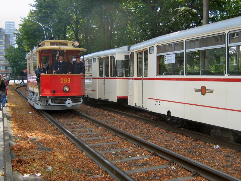 Hist. Triebwagen 299 aus sterreich in Potsdam zum Jubilum, September 2007