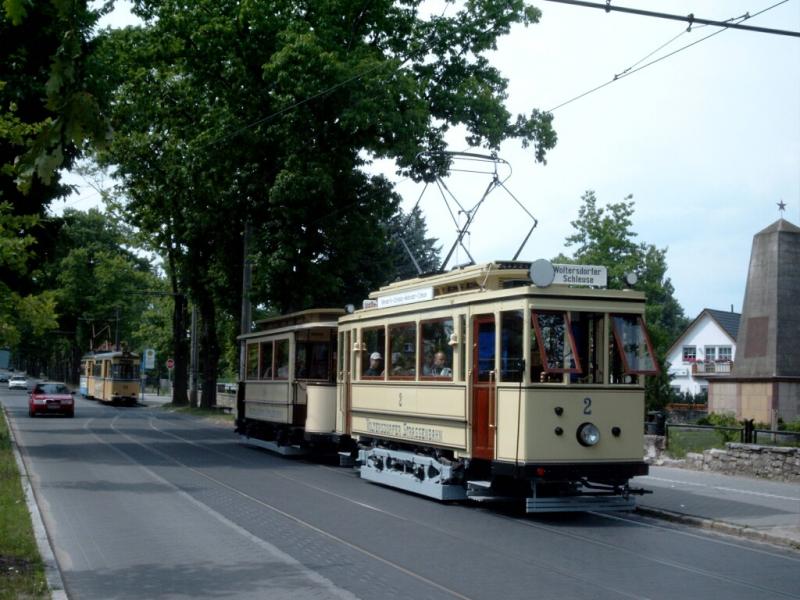 Historische Straenbahn in Woltersdorf.
29.6.03