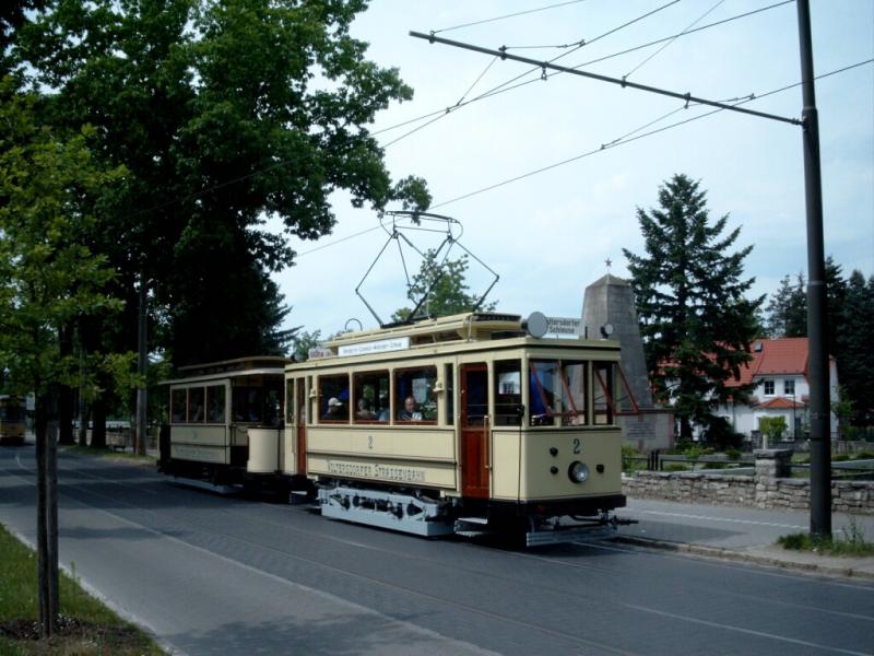 Historische Stra�enbahn in Woltersdorf.
29.6.03
